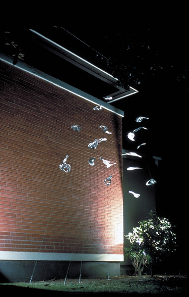Neural elements no. 2 (mobile installation), stainless steel, 12 x 20 x 10 ft (WxHxD)