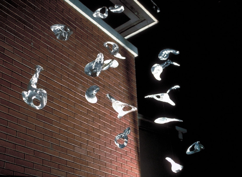Neural elements no. 2 (detail), stainless steel, 12 x 20 x 10 ft (WxHxD)